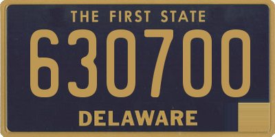 DE license plate 630700