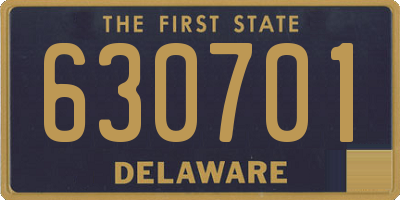 DE license plate 630701