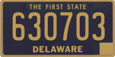 DE license plate 630703