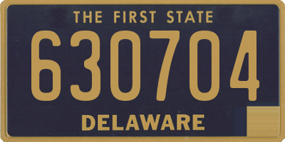 DE license plate 630704