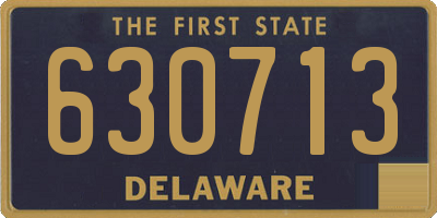 DE license plate 630713