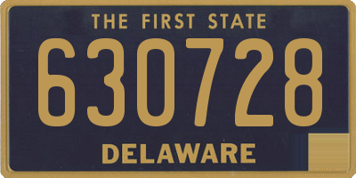 DE license plate 630728