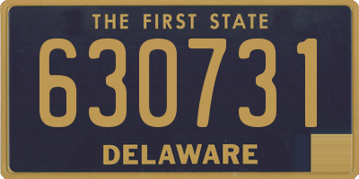 DE license plate 630731