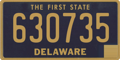DE license plate 630735