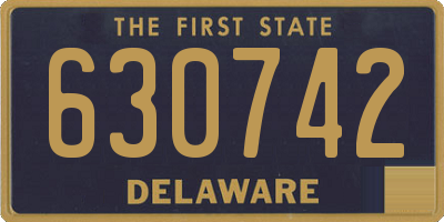 DE license plate 630742