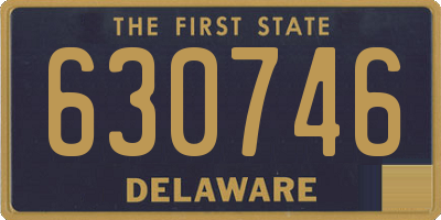 DE license plate 630746