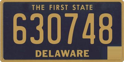 DE license plate 630748