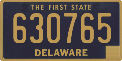 DE license plate 630765