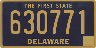 DE license plate 630771