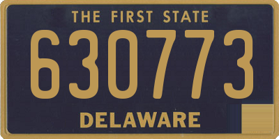 DE license plate 630773