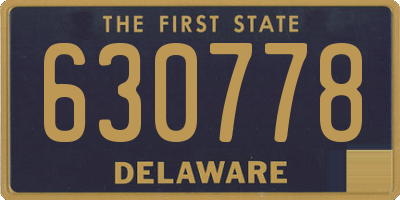 DE license plate 630778
