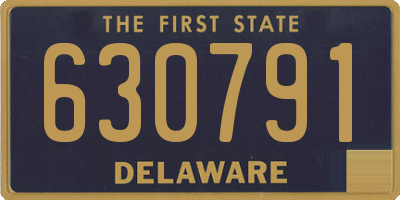 DE license plate 630791