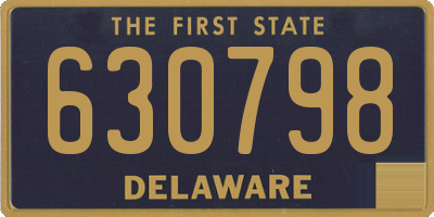 DE license plate 630798