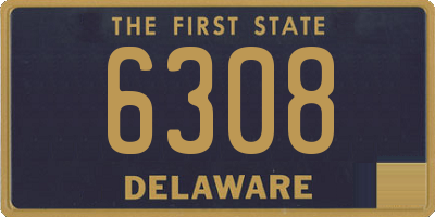 DE license plate 6308