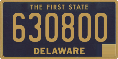 DE license plate 630800