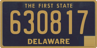 DE license plate 630817