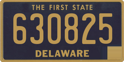 DE license plate 630825