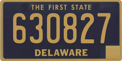 DE license plate 630827