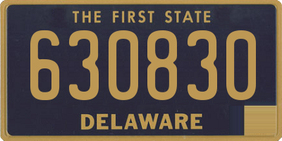 DE license plate 630830