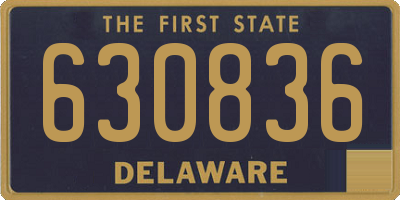 DE license plate 630836