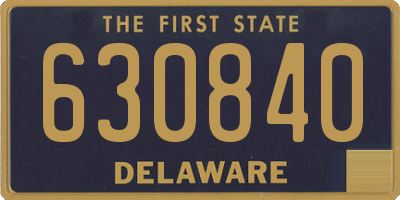 DE license plate 630840