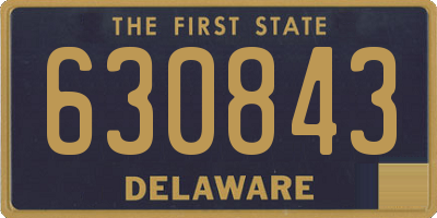 DE license plate 630843