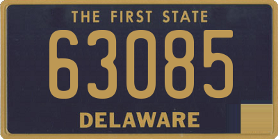 DE license plate 63085