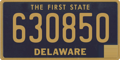 DE license plate 630850
