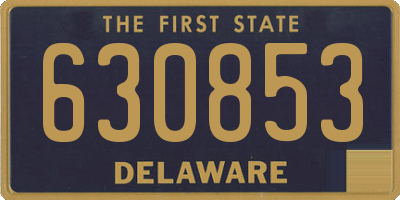 DE license plate 630853