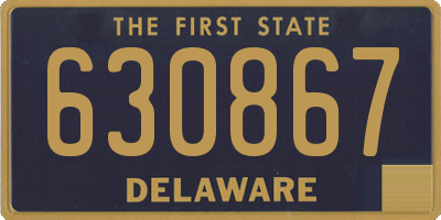 DE license plate 630867