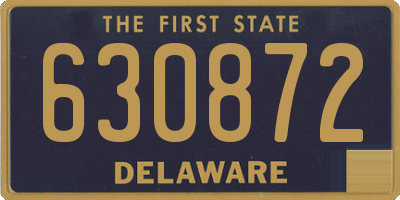 DE license plate 630872