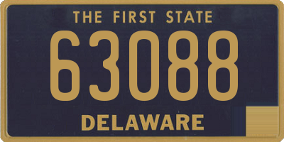 DE license plate 63088