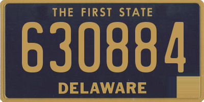 DE license plate 630884