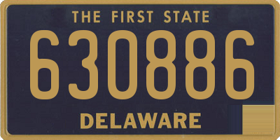 DE license plate 630886