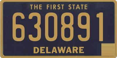 DE license plate 630891
