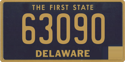 DE license plate 63090