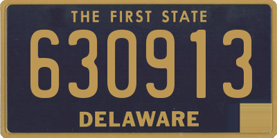 DE license plate 630913