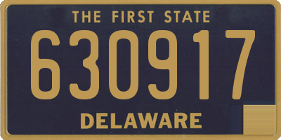 DE license plate 630917