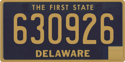 DE license plate 630926