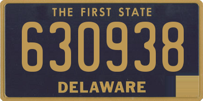DE license plate 630938