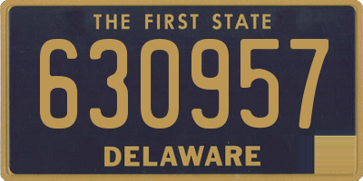 DE license plate 630957