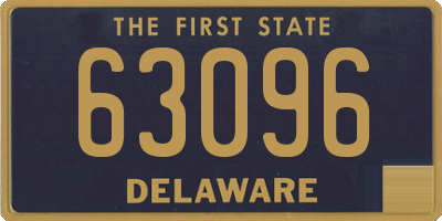 DE license plate 63096