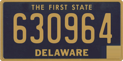 DE license plate 630964