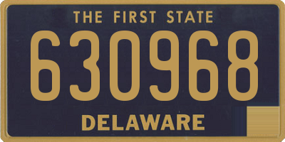 DE license plate 630968