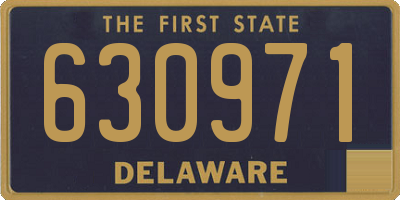 DE license plate 630971