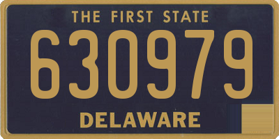DE license plate 630979