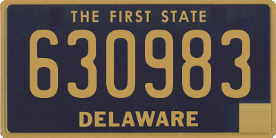 DE license plate 630983
