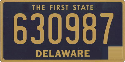 DE license plate 630987