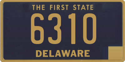 DE license plate 6310