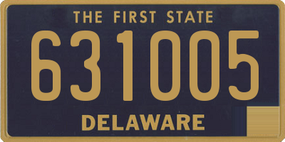 DE license plate 631005